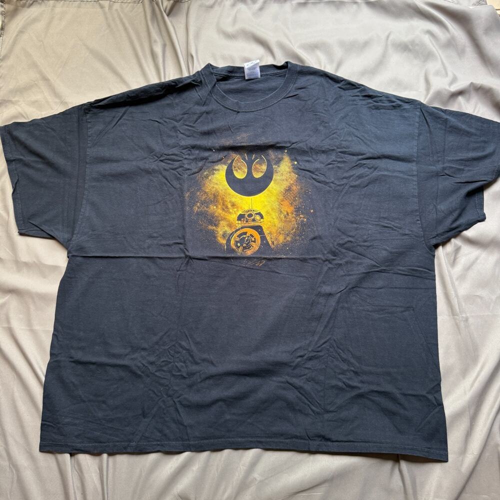 Star Wars Shirt Mens 5XL Black Rebel Alliance Crest BB8 Starbird Big Tall